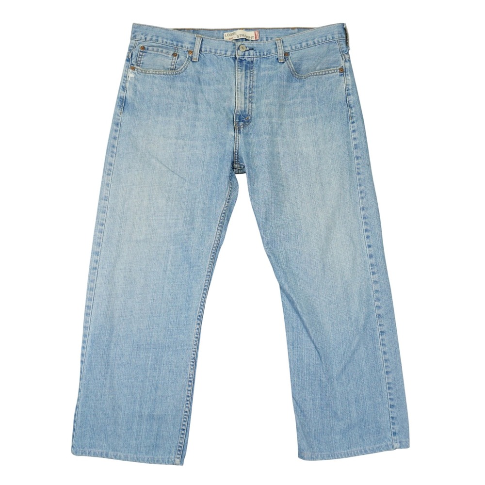 Y2K Levi's 569 Loose Straight Jeans Mens 38x30 (Fit 39x28) Light Baggy Denim VTG
